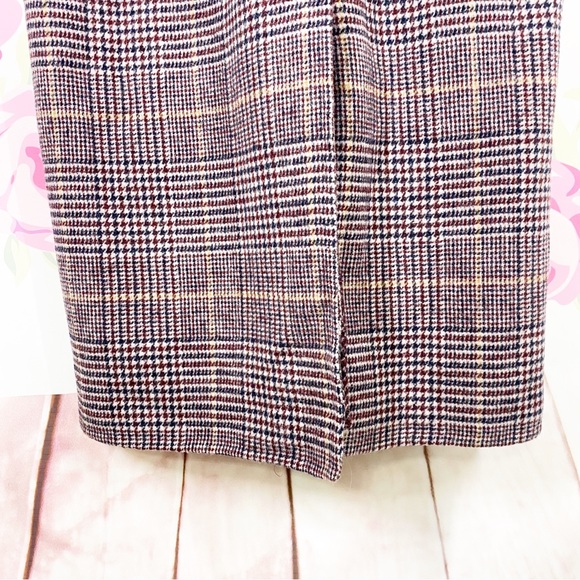 NEW Free People Menswear Hailey Wool Checkered Plaid Duster Coat M - Picture 9 of 16